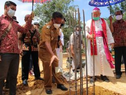 Letakan Batu Pertama Pembangunan Gereja Di Jonti, PH: Isi Gereja Dengan Cinta Kasih