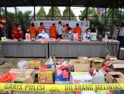 Polres Sanggau Ungkap Hasil Ops Pekat 2021 dan Pengungkapan PETI