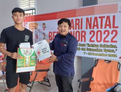 PMI Sanggau Adakan Safari Natal berdonor dengan Pemerintah Desa Pusat Damai